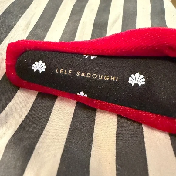 Lele Sadoughi Red Velvet Headband - Picture 6 of 6